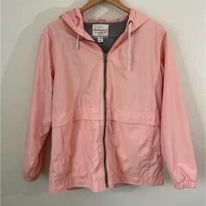 Weatherproof Vintage Women's Peach/Coral Rain Jacket Coat size L